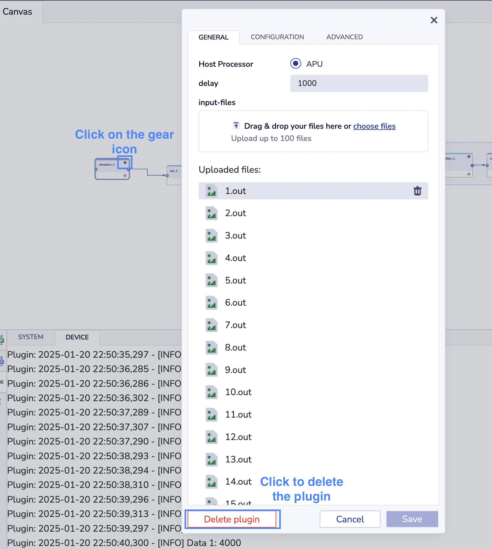 Delete the simaaisrc input plugin